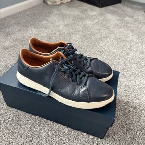 Cole Haan Navy Grandpro Tennis 8.5w navy Leather Sneakers
